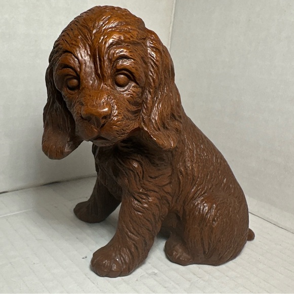 Red Mill MFG Handcrafted Spaniel Dog Figurine Brown Resin Made in USA - Picture 9 of 9